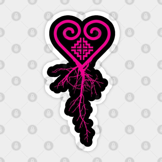 Hmoob Roots - MAGENTA Sticker by Culture Clash Creative